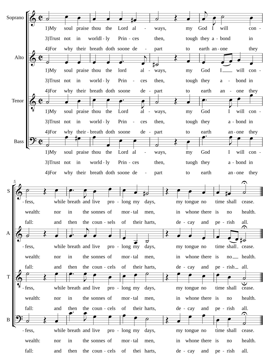 My soul, praise thou the Lord always