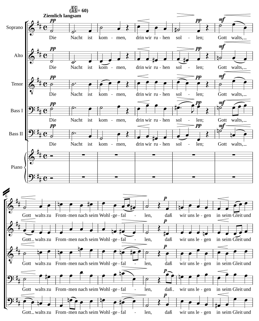 Nachtlied, Op. 138, No. 3