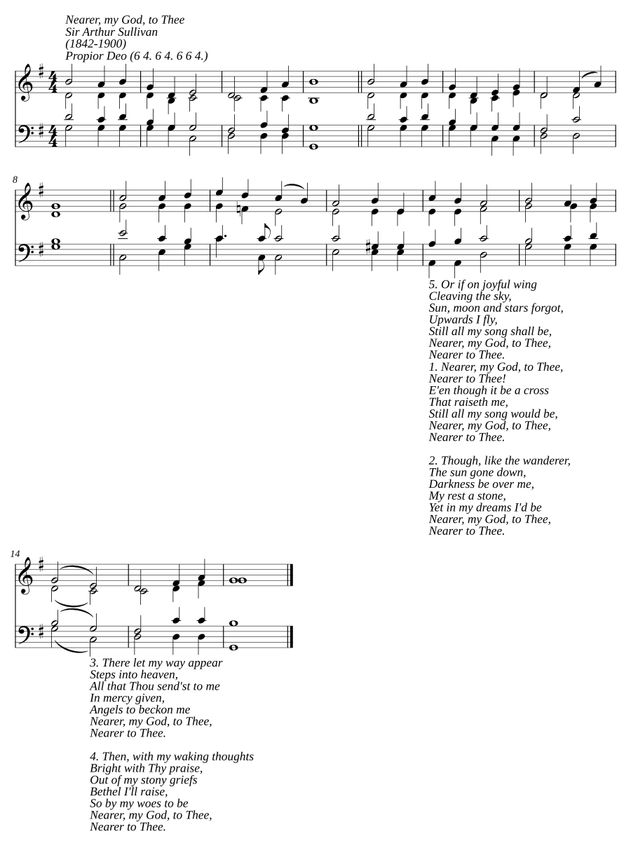 Nearer, my God, to Thee