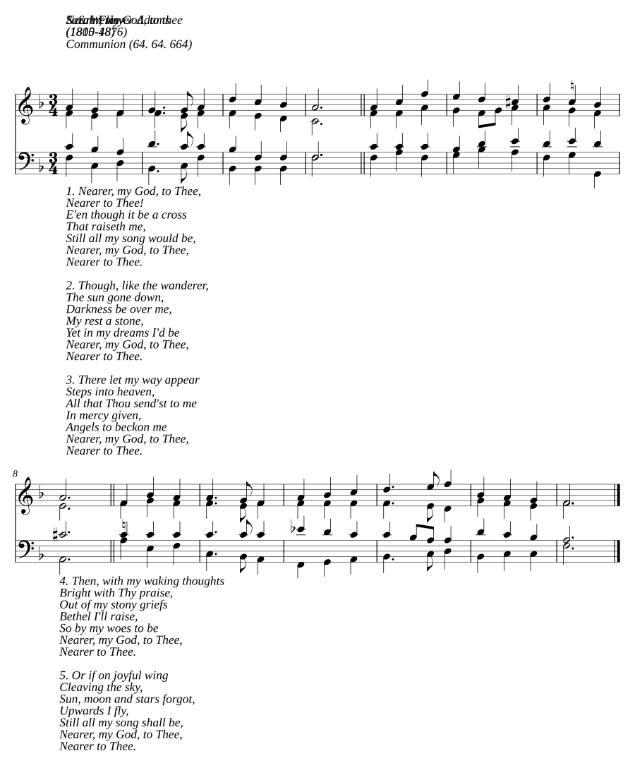 Nearer, my God, to thee