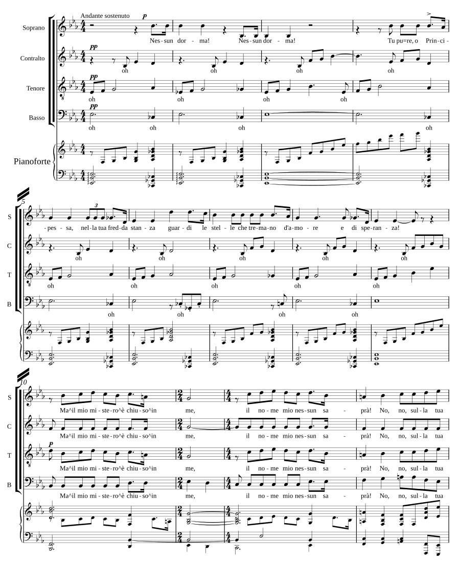 Nessun dorma (from 'Turandot')