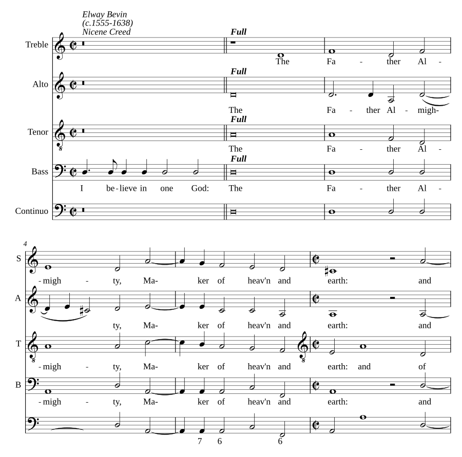 Nicene Creed in D minor