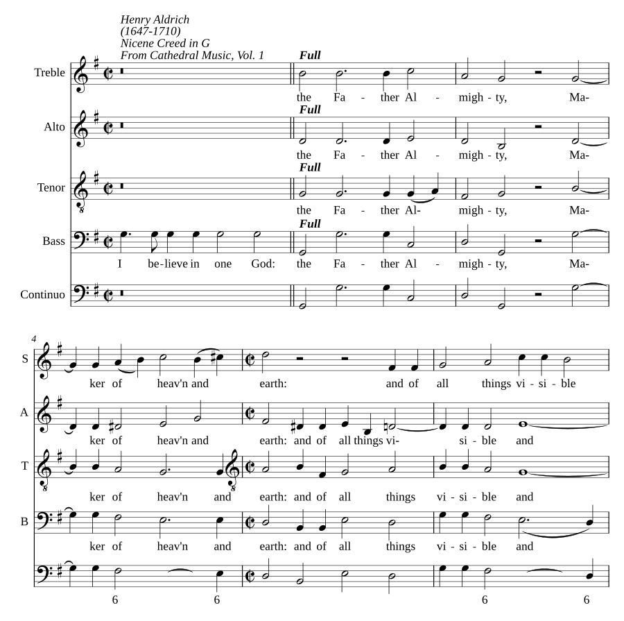 Nicene Creed in G