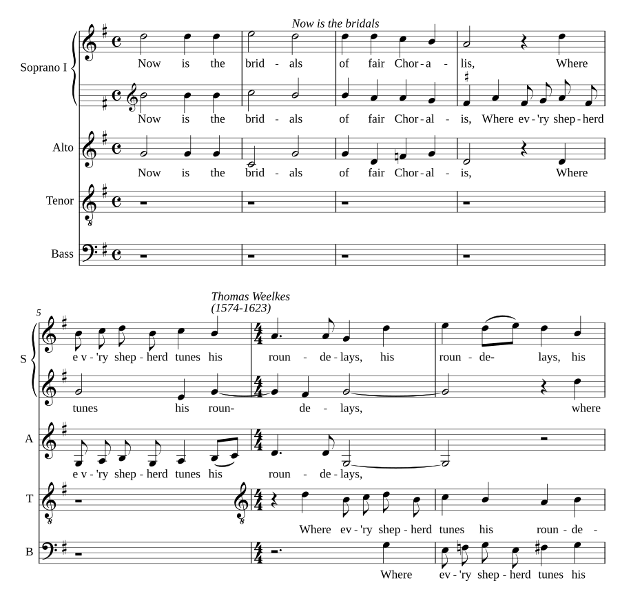 Now is the bridals of fair Choralis