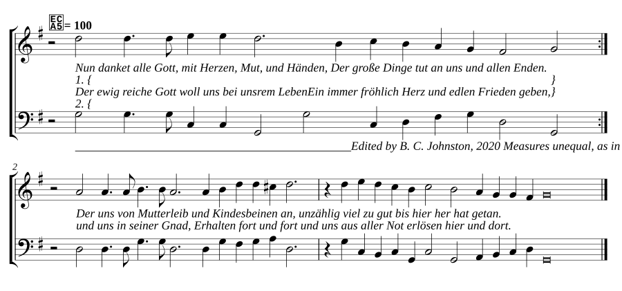 Nun danket alle Gott