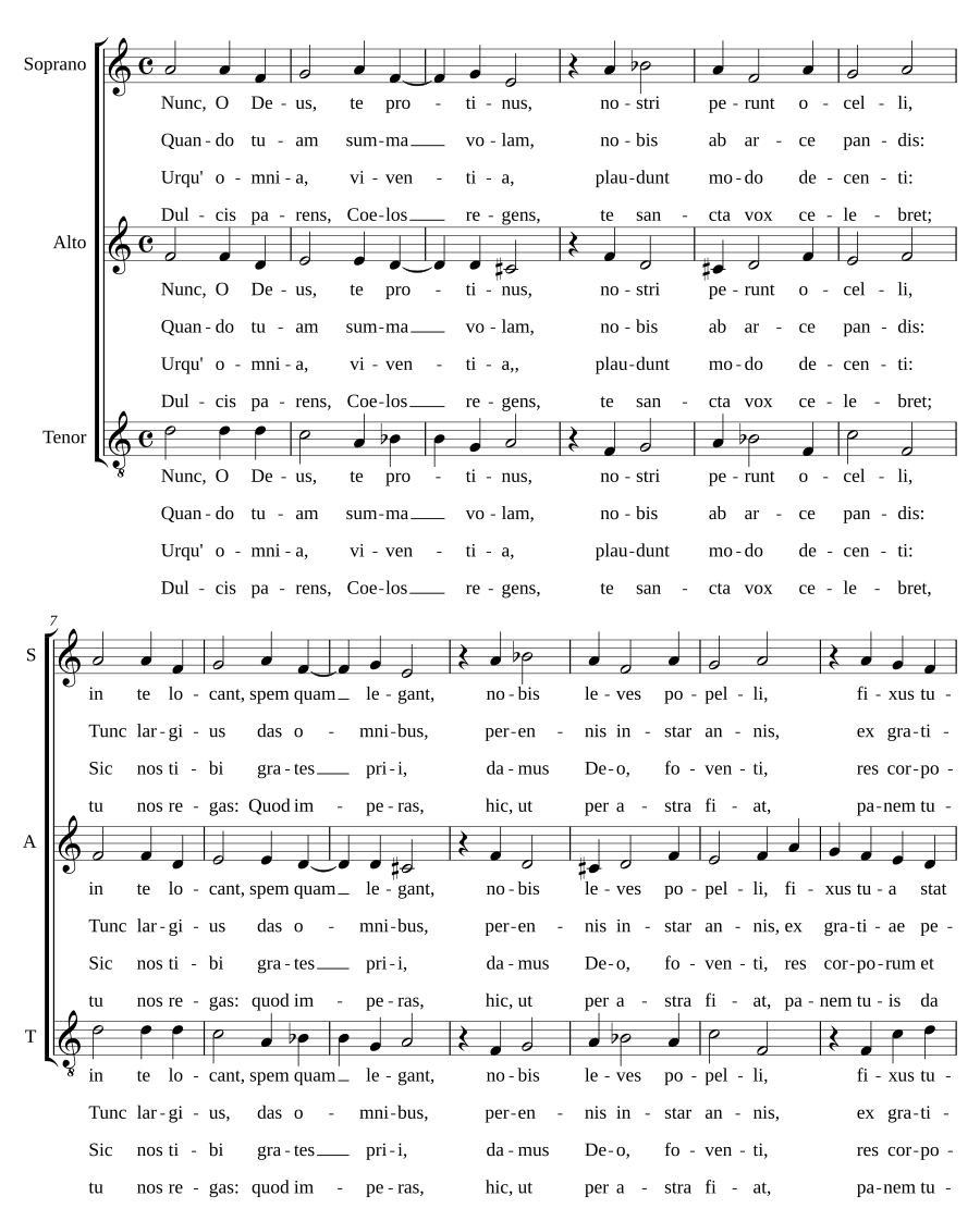 Nunc, o Deus