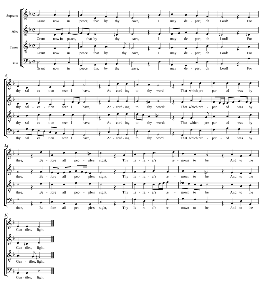 Nunc dimittis (Song 3)