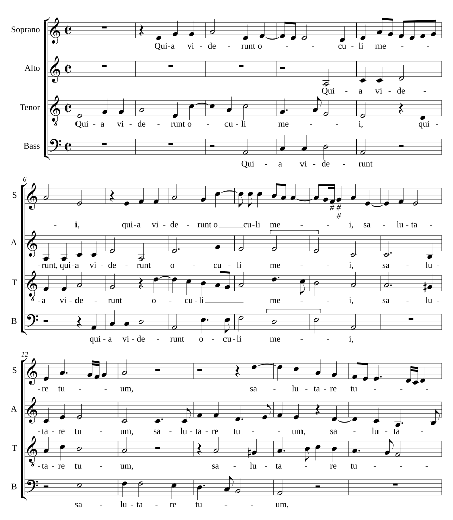 Nunc dimittis (tone 4)