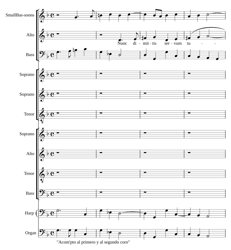 Nunc dimittis a 10