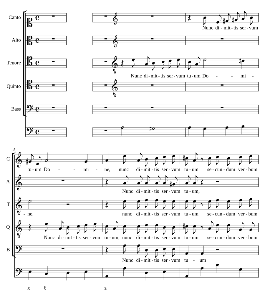 Nunc dimittis servum tuum