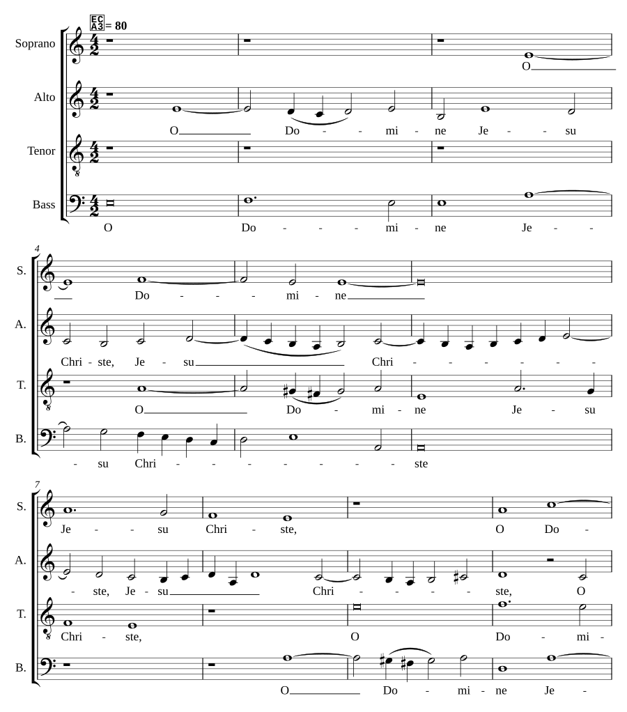 O Domine Jesu Christe