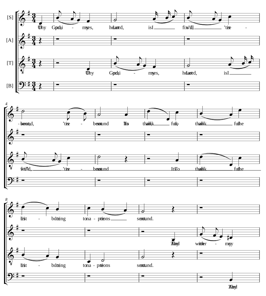 O God, my heart is fixed, 'tis bent (from A New Set of Anthems and Psalm Tunes)
