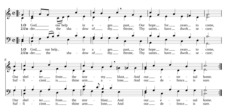 O God, our help in ages past