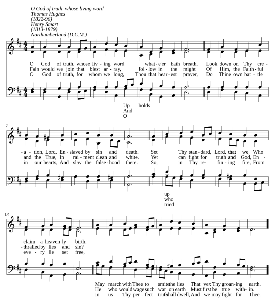 O God of truth, whose living word