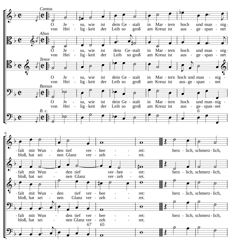 O Jesu, wie ist dein Gestalt
