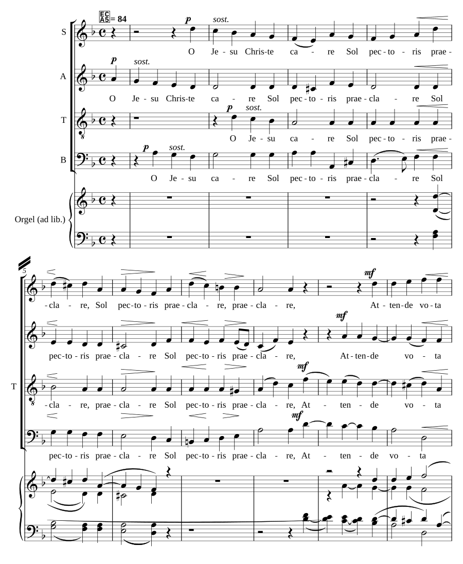 O Jesu Christe (No. 3 from 'Andliga sånger')