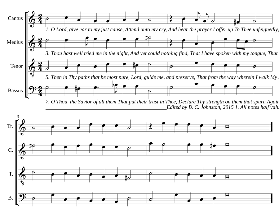 O Lord, give ear to my just cause