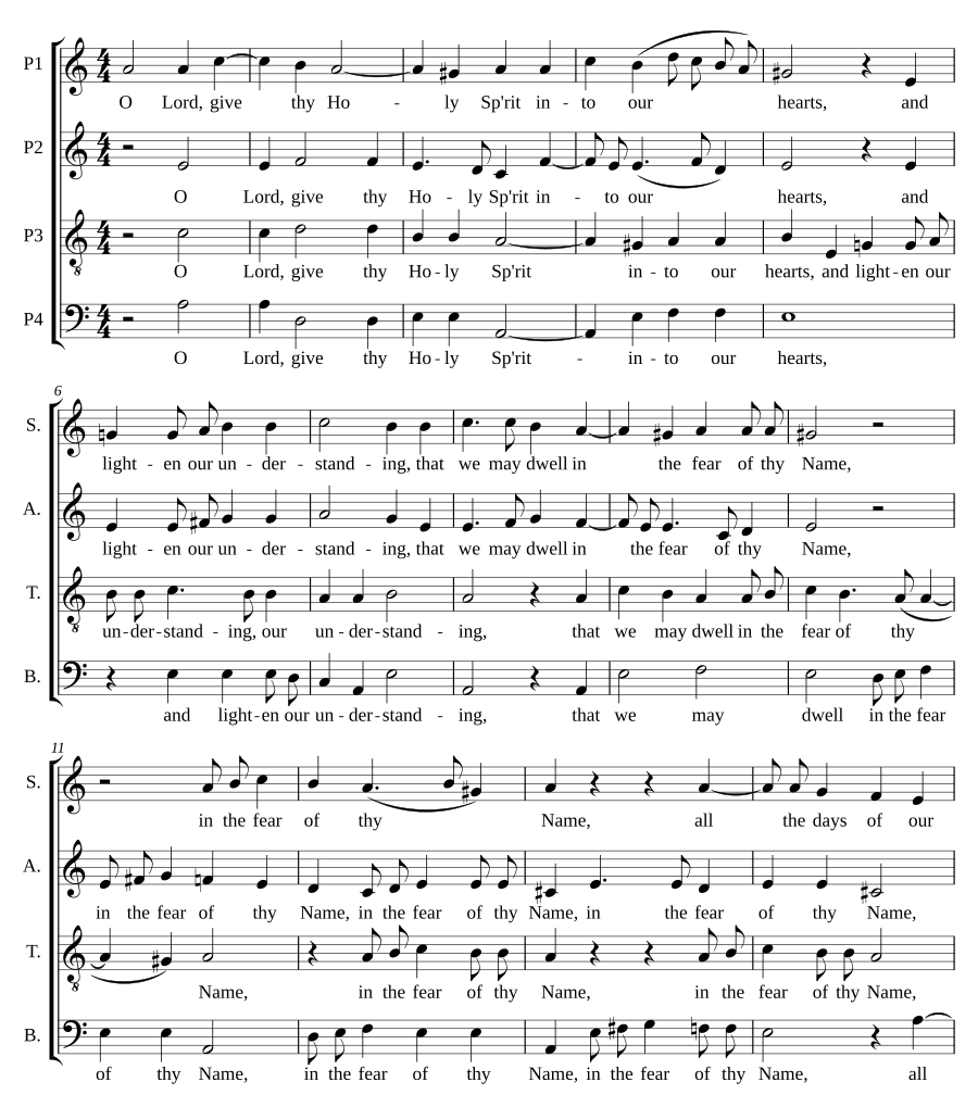 O Lord, give thy Holy Spirit