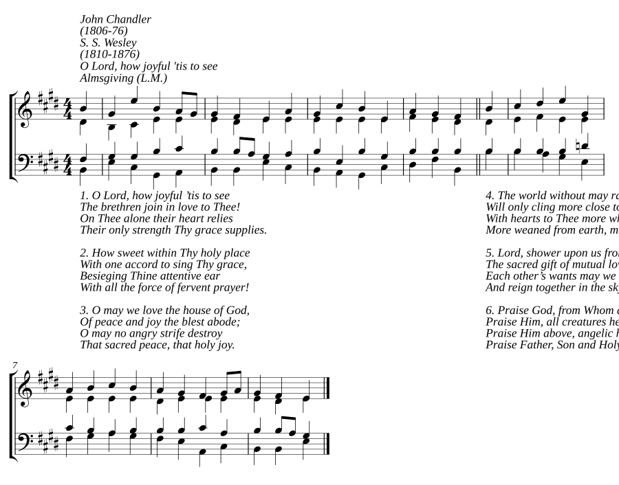 O Lord, how joyful 'tis to see