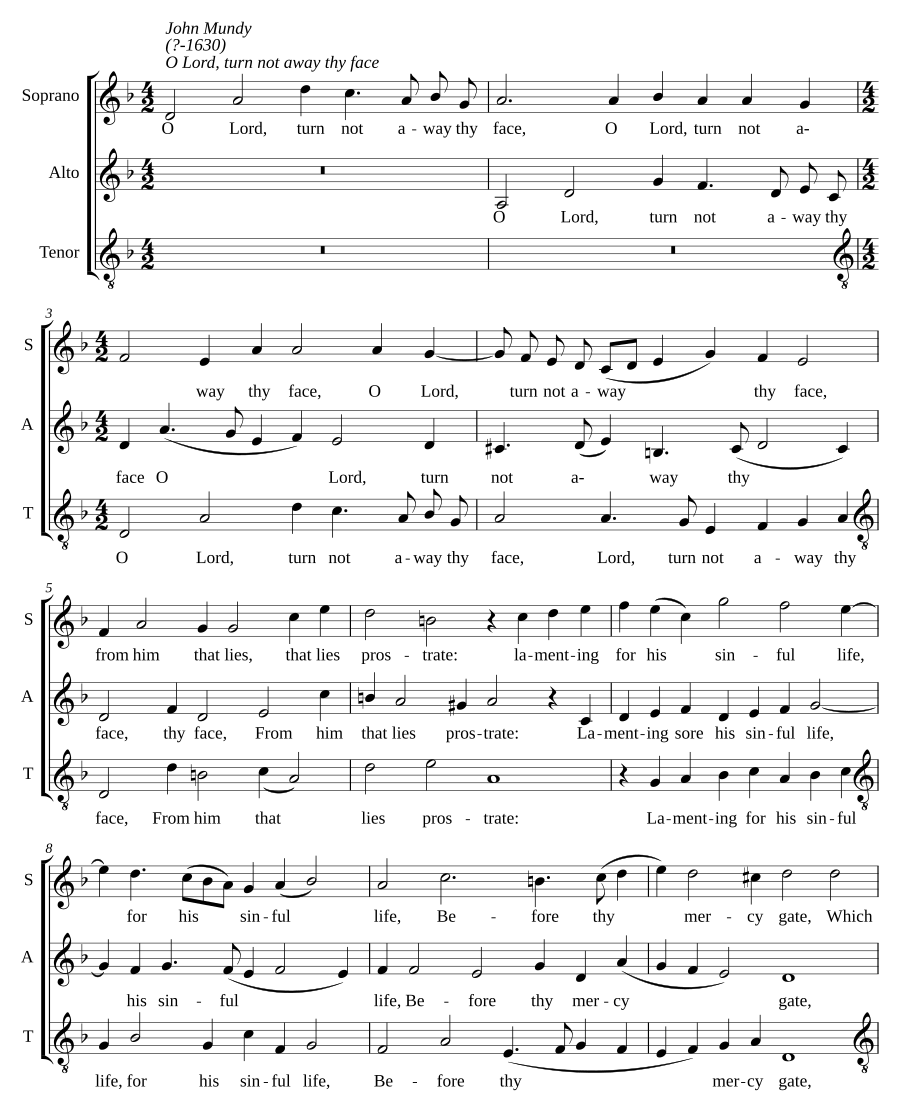 O Lord, turn not away thy face
