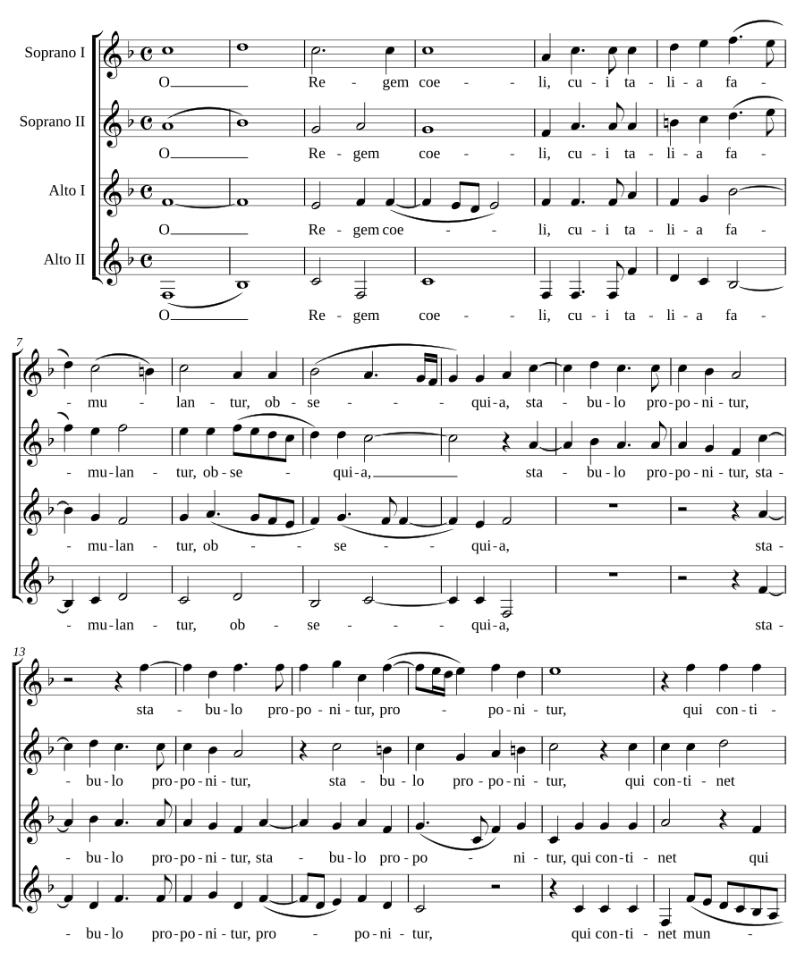 O Regem caeli - Natus est nobis