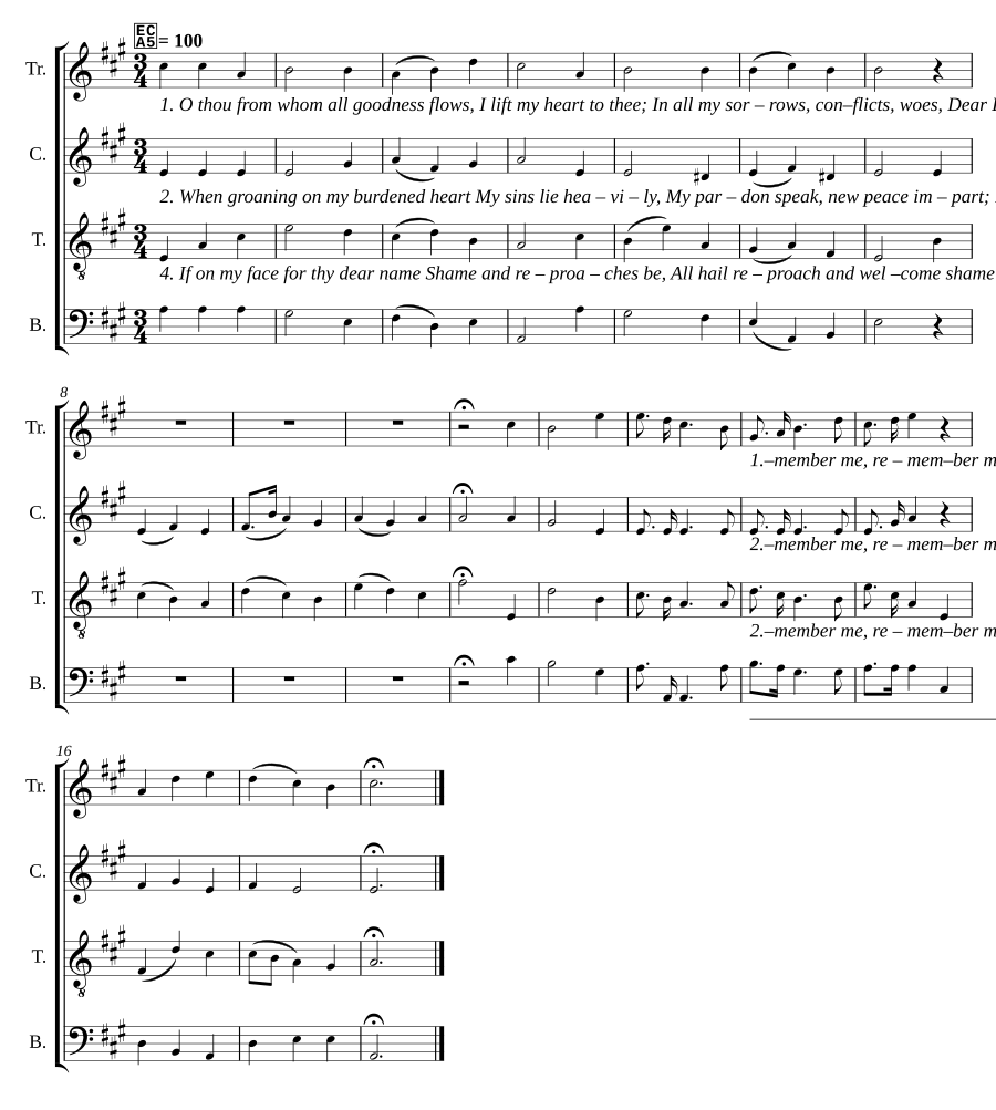 O Thou from whom all goodness flows