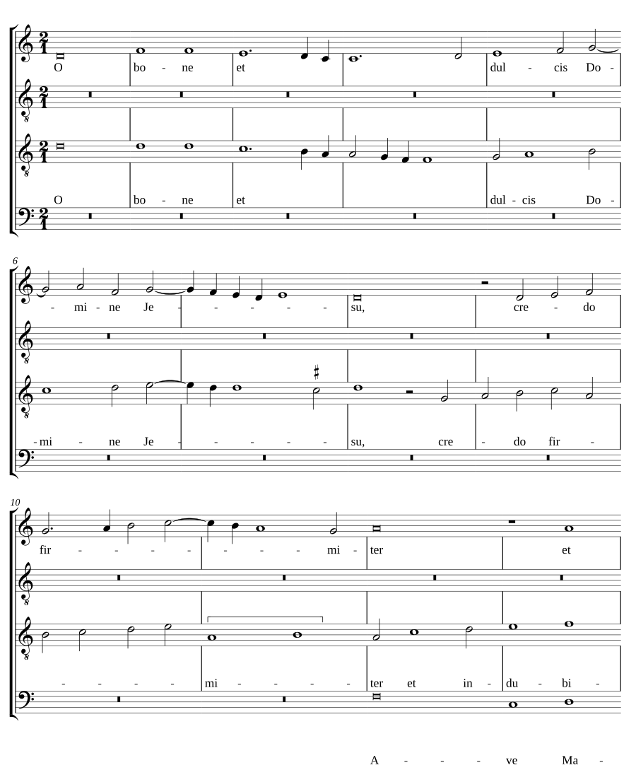 O bone et dulcis Domine Jesu