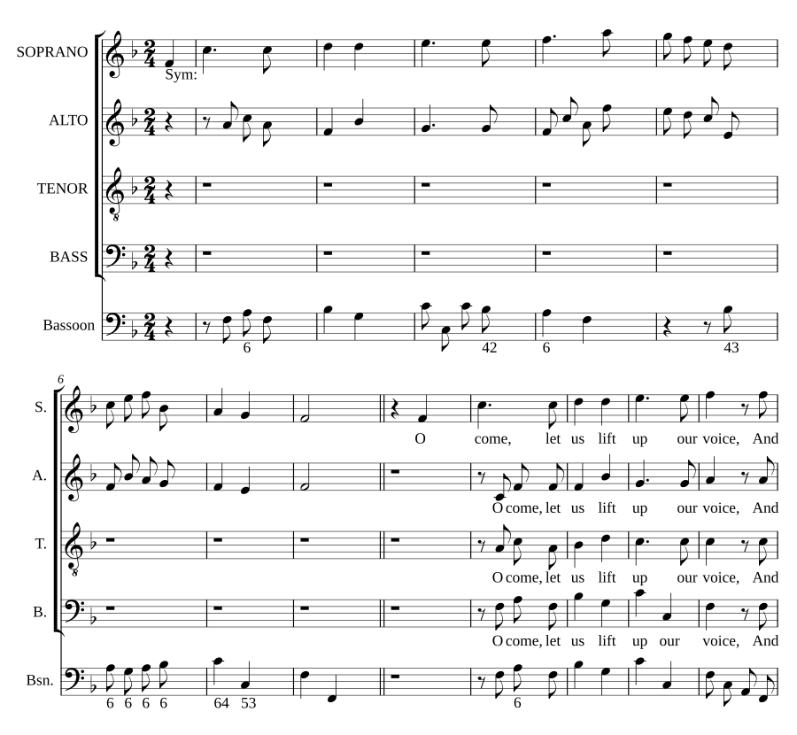 O come, let us lift up our voice