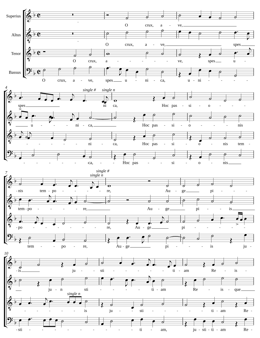 O crux, ave, spes unica