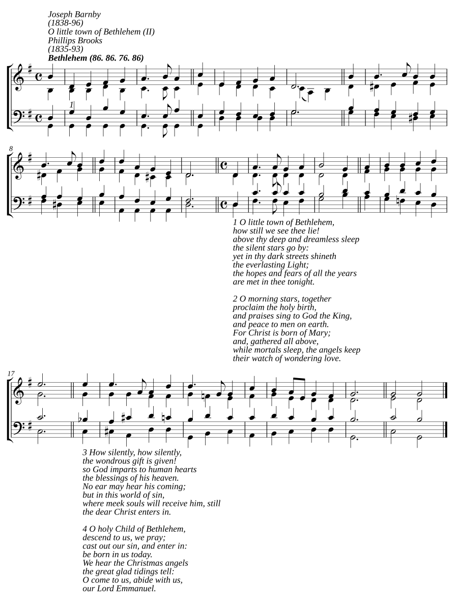 O little town of Bethlehem (II)