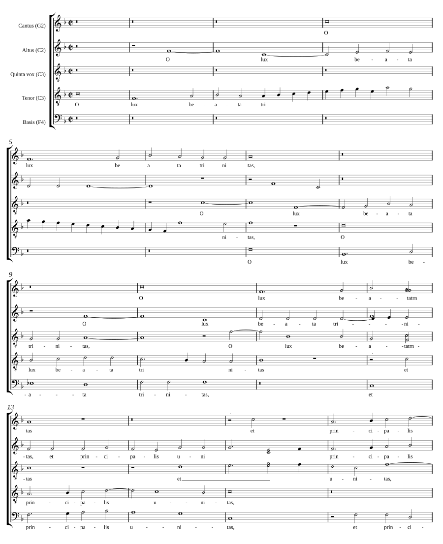 O lux beata Trinitas