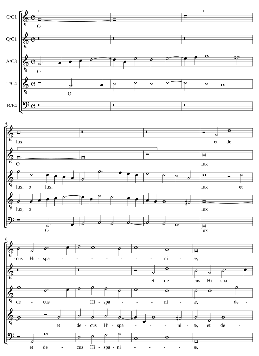 O lux et decus Hispaniae