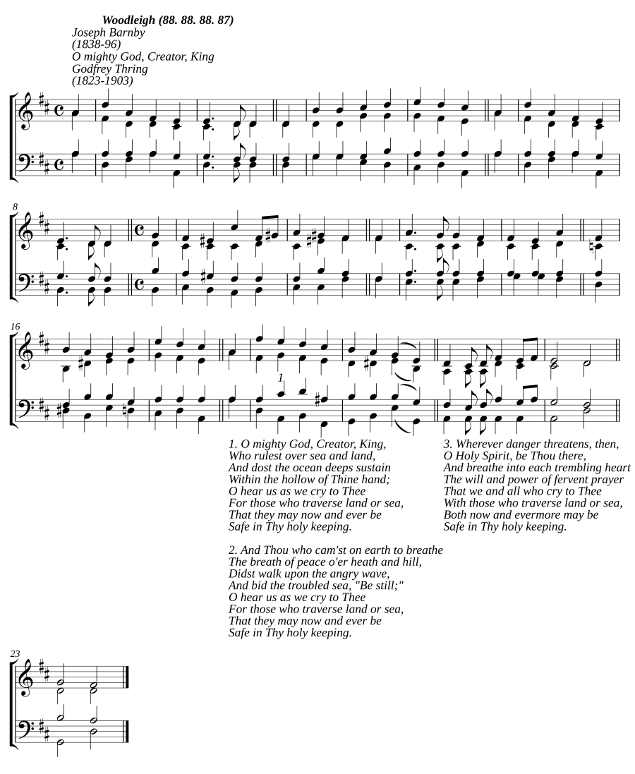 O mighty God, Creator, King