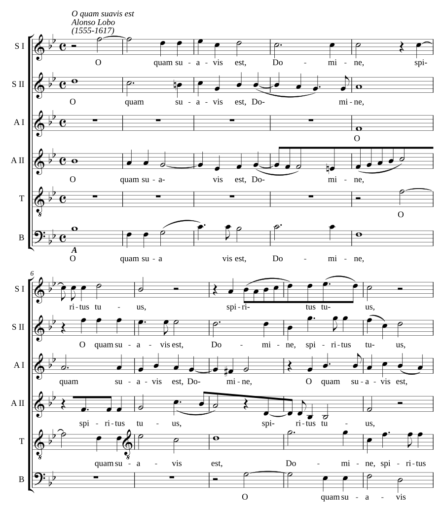 O quam suavis est, Domine