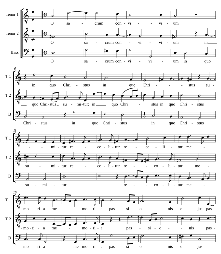 O sacrum convivium