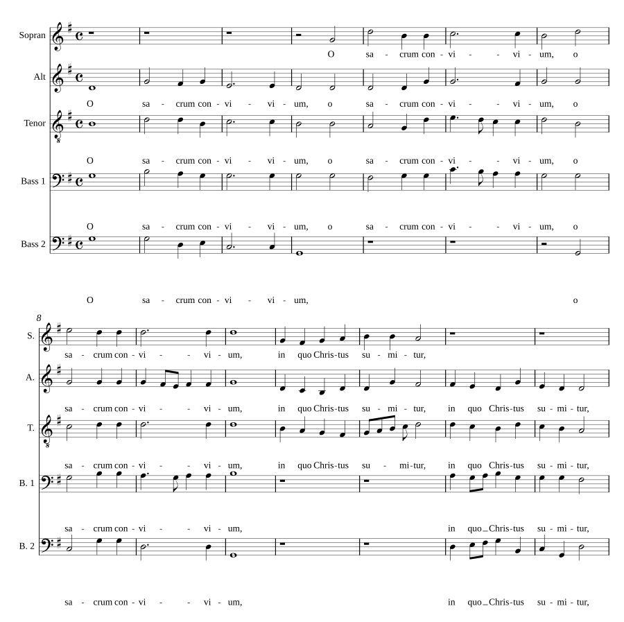 O sacrum convivium
