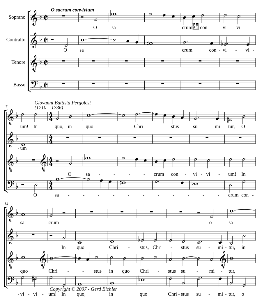 O sacrum convivium