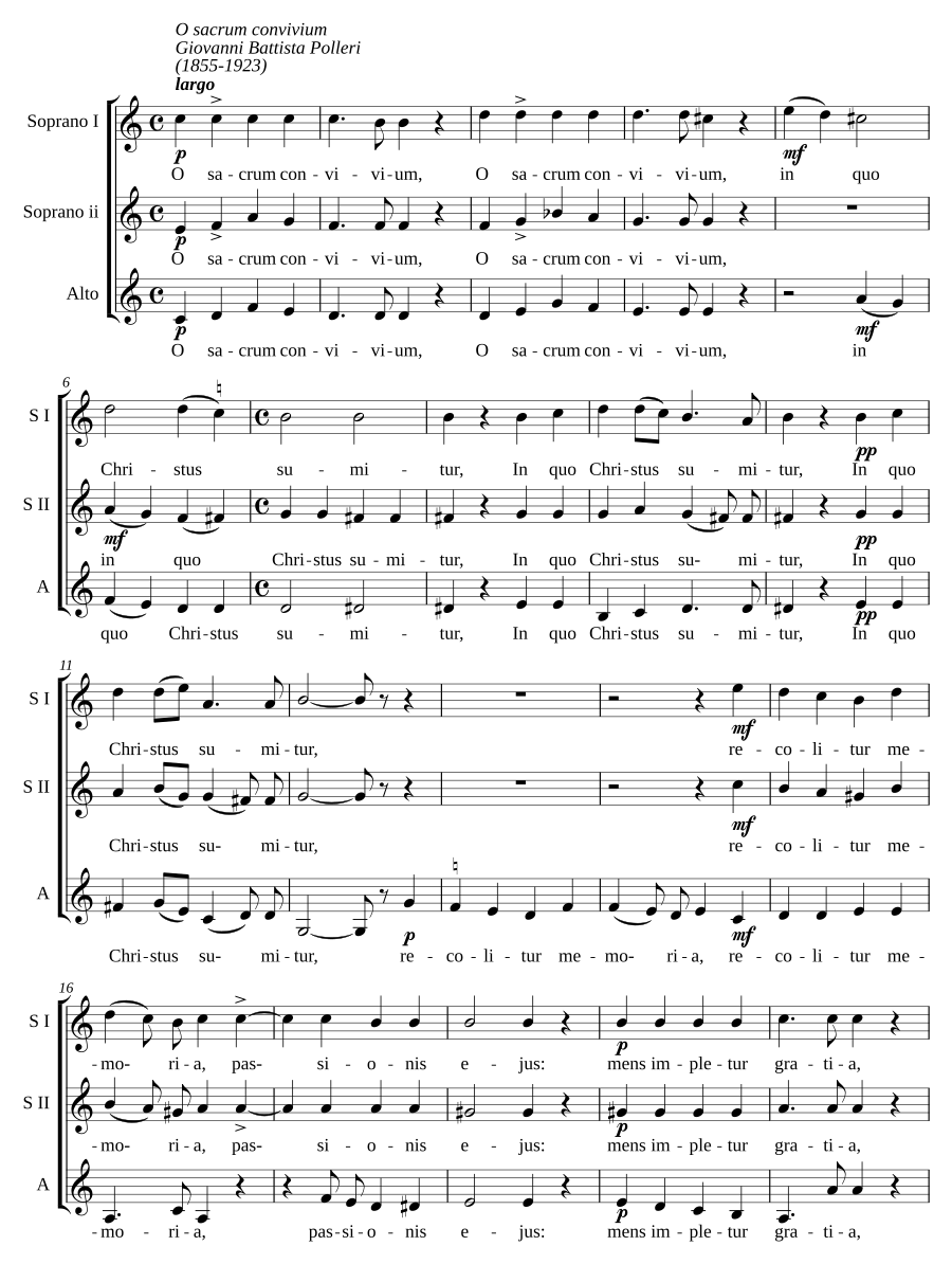 O sacrum convivium