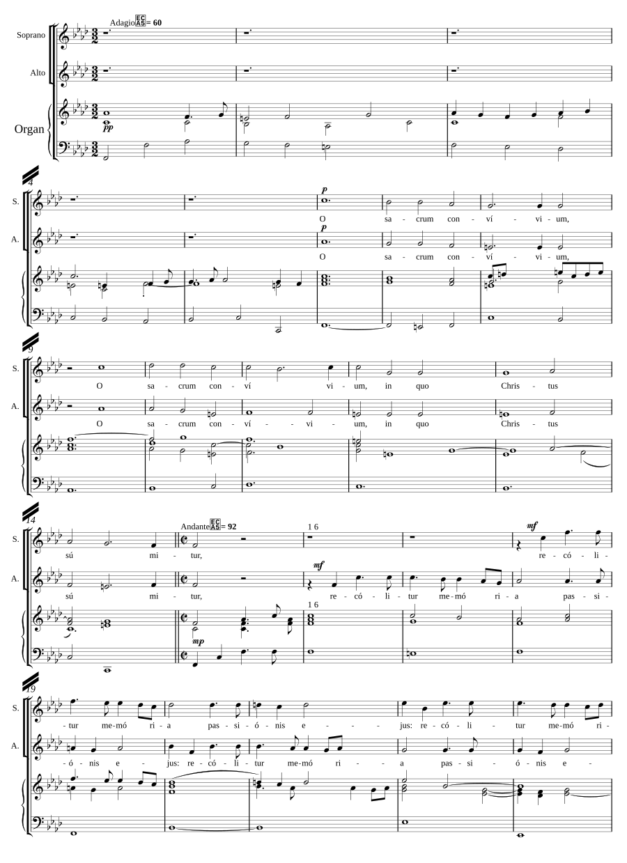 O sacrum convivium