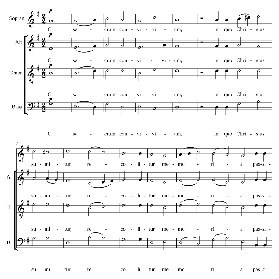 O sacrum convivium