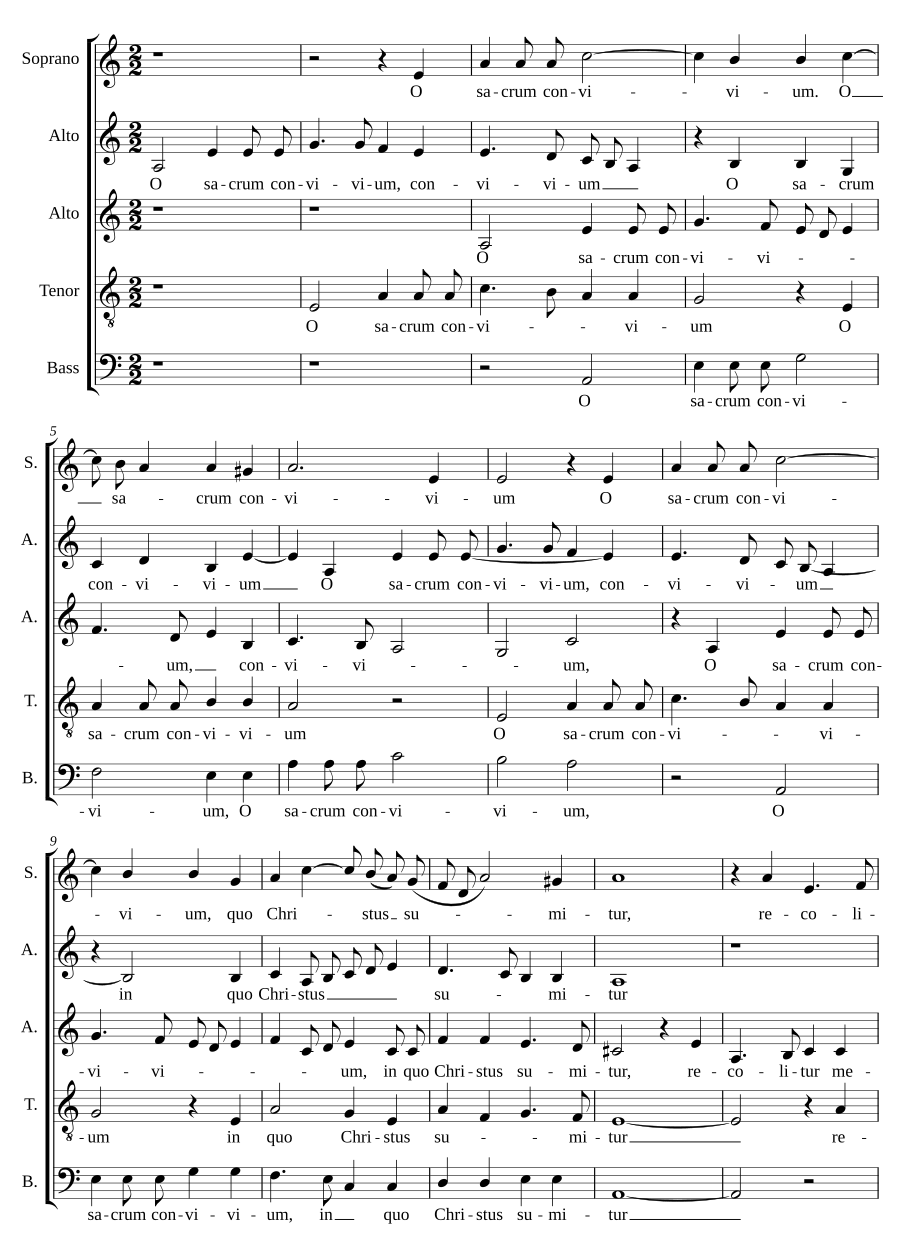 O sacrum convivium