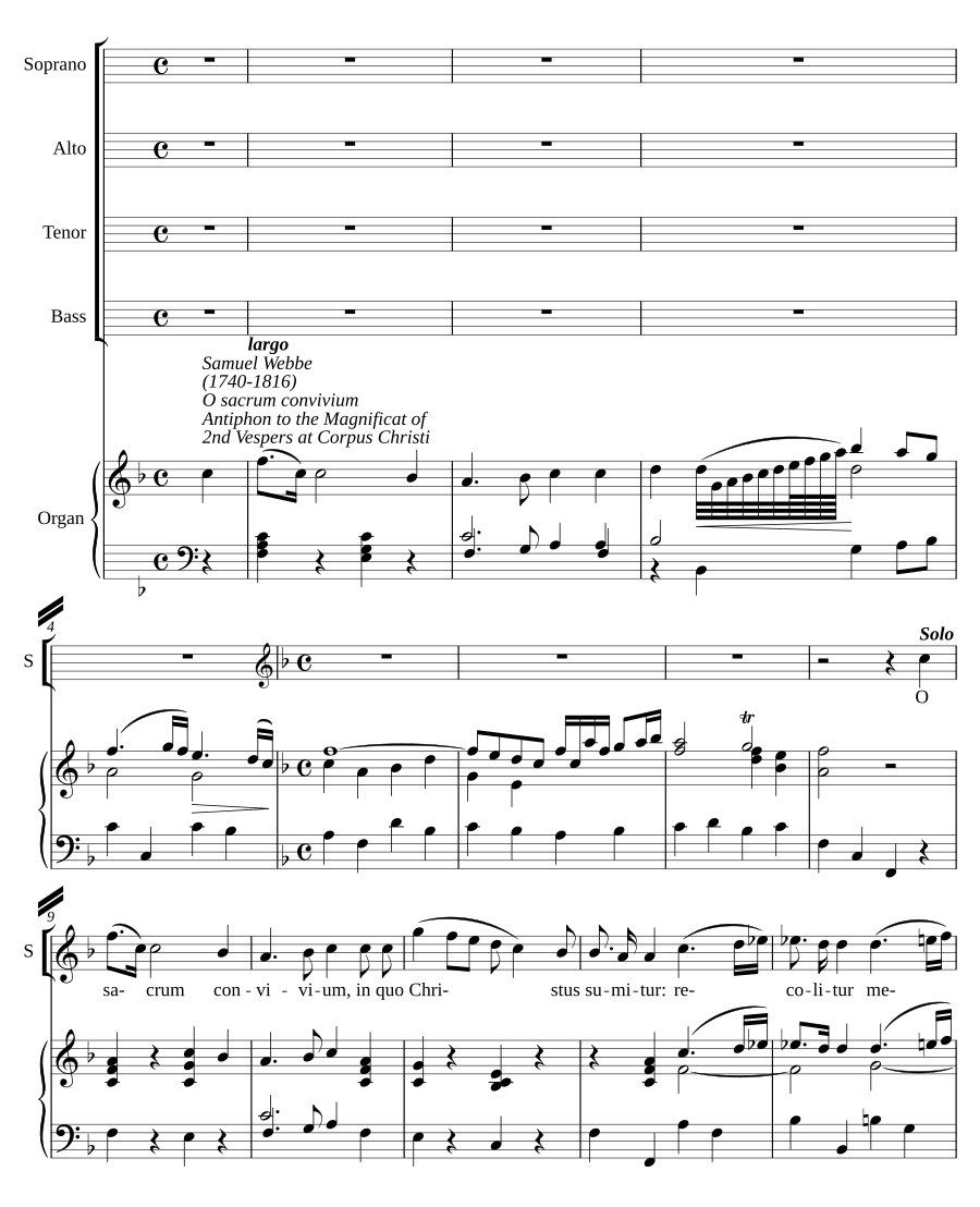 O sacrum convivium (verse anthem)