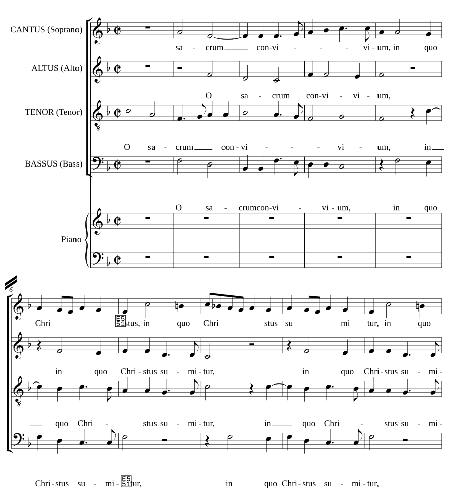 O sacrum convivium a 4