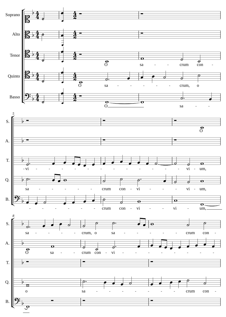 O sacrum convivium a 5