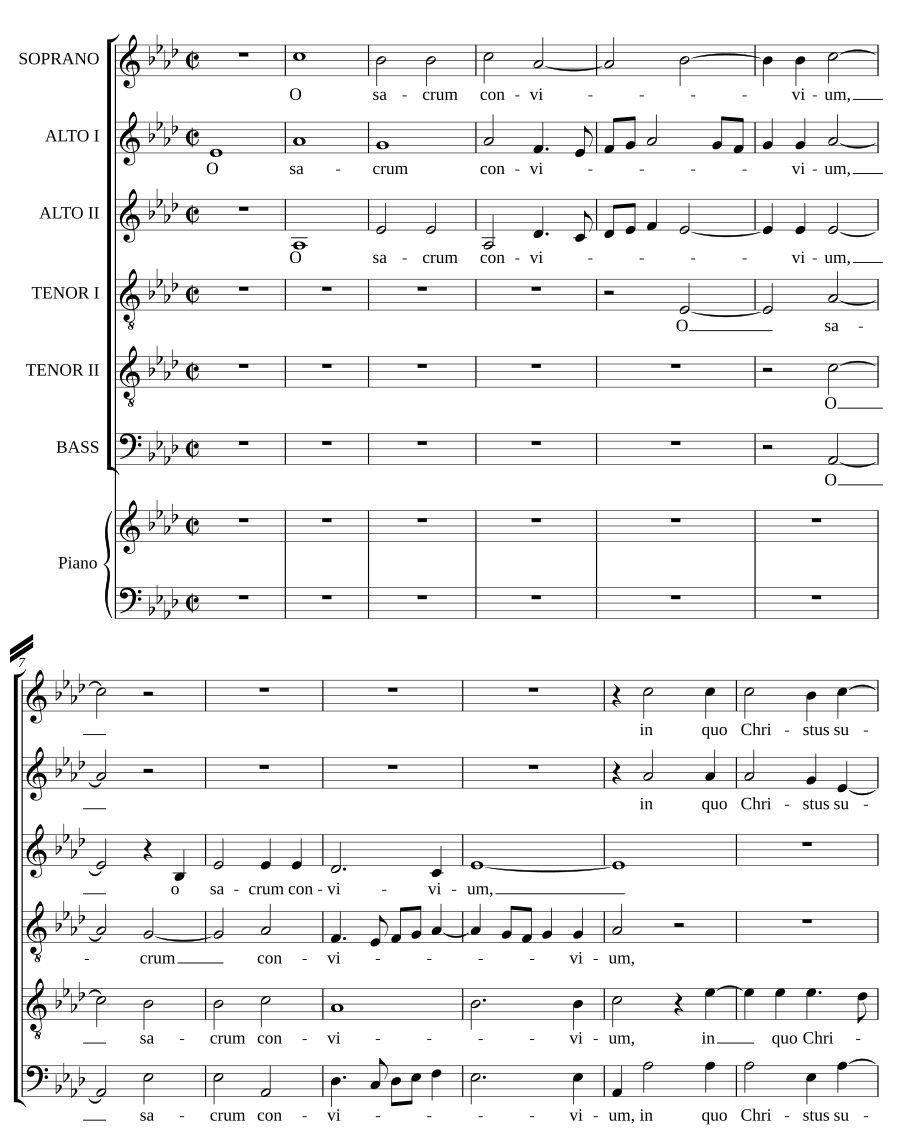 O sacrum convivium a 6