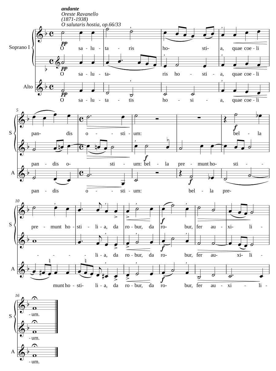 O salutaris hostia, op. 66/33