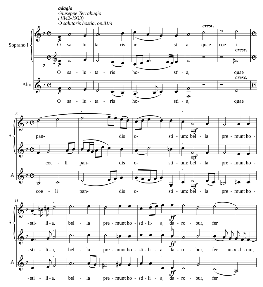 O salutaris hostia, op. 81/4
