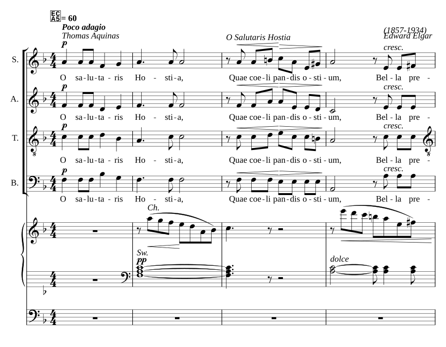 O salutaris hostia (in F major)