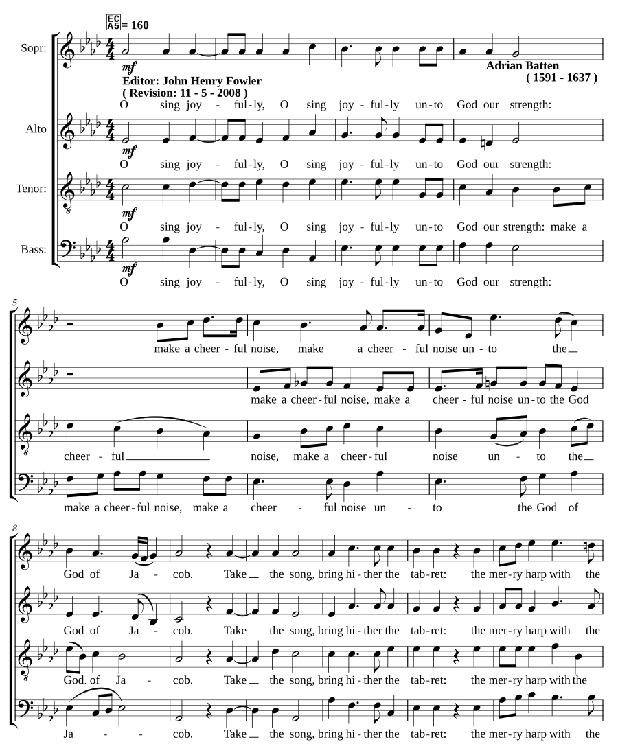 O sing joyfully
