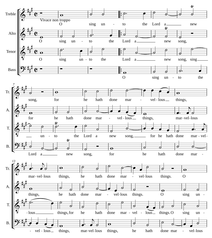 O sing unto the Lord a new song